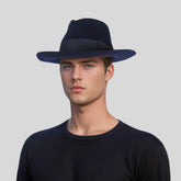 Handcrafted Wide Brim Trilby Fedora Hat for Men & Women - hatsXcaps