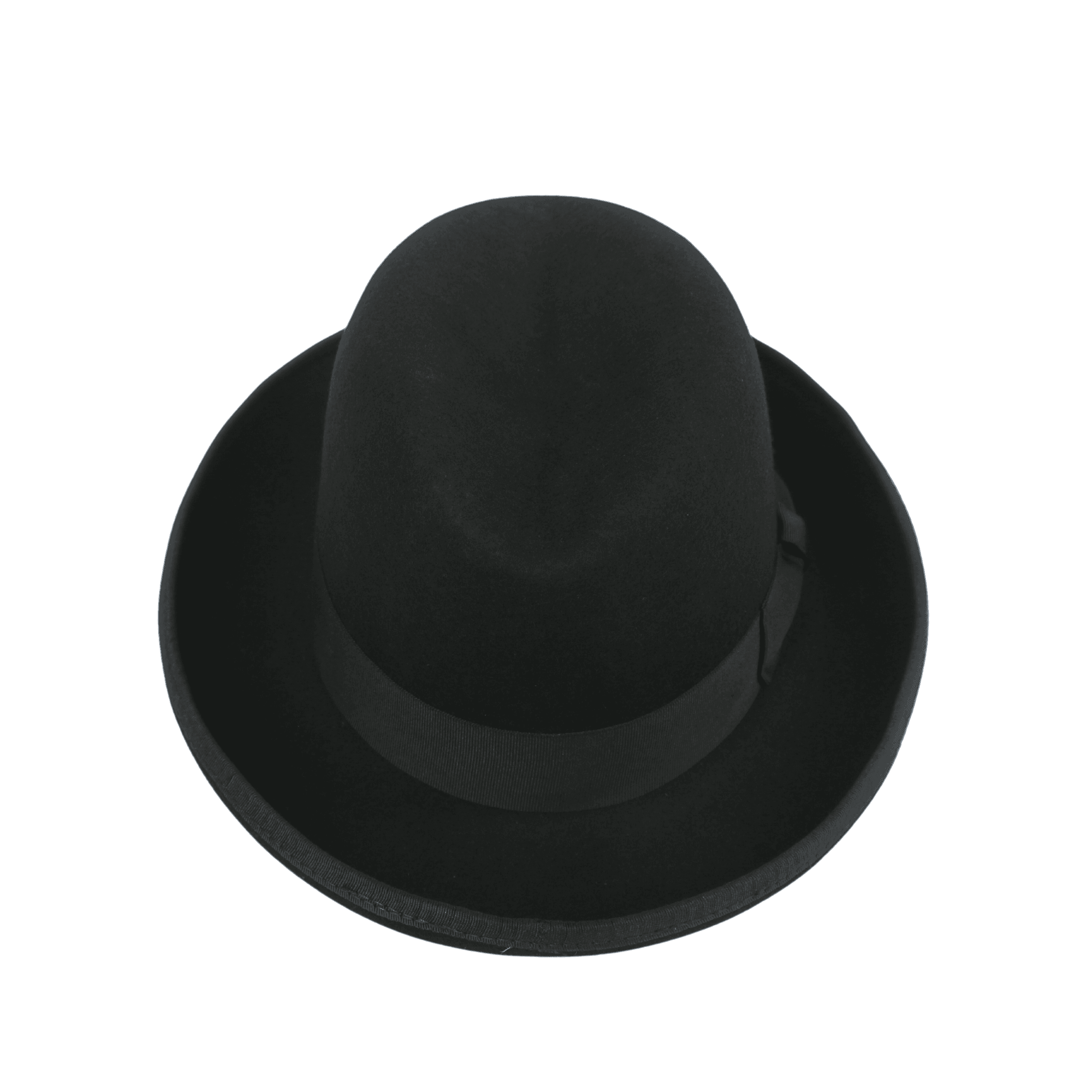 100% Wool Trilby Homburg Hat for Men - hatsXcaps