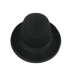 100% Wool Trilby Homburg Hat for Men - hatsXcaps