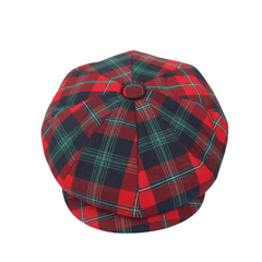 Scottish Tartan Newsboy Cap for Men & Women - hatsXcaps