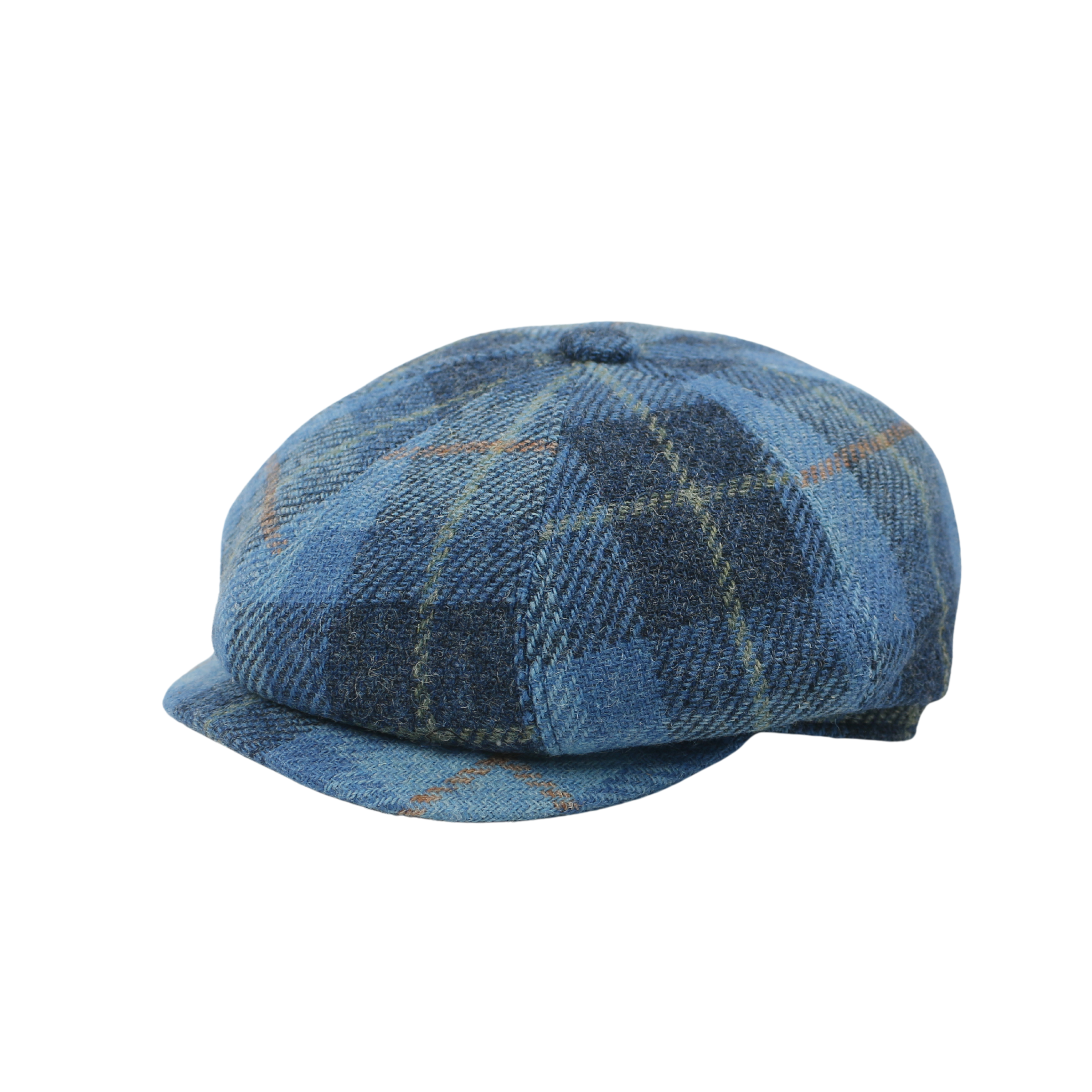 100% Scottish Wool Newsboy Flat Newsboy Cap for Men & Women - hatsXcaps