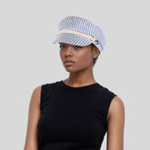 Womens Cotton Fiddler Cap with Rope Band - hatsXcaps