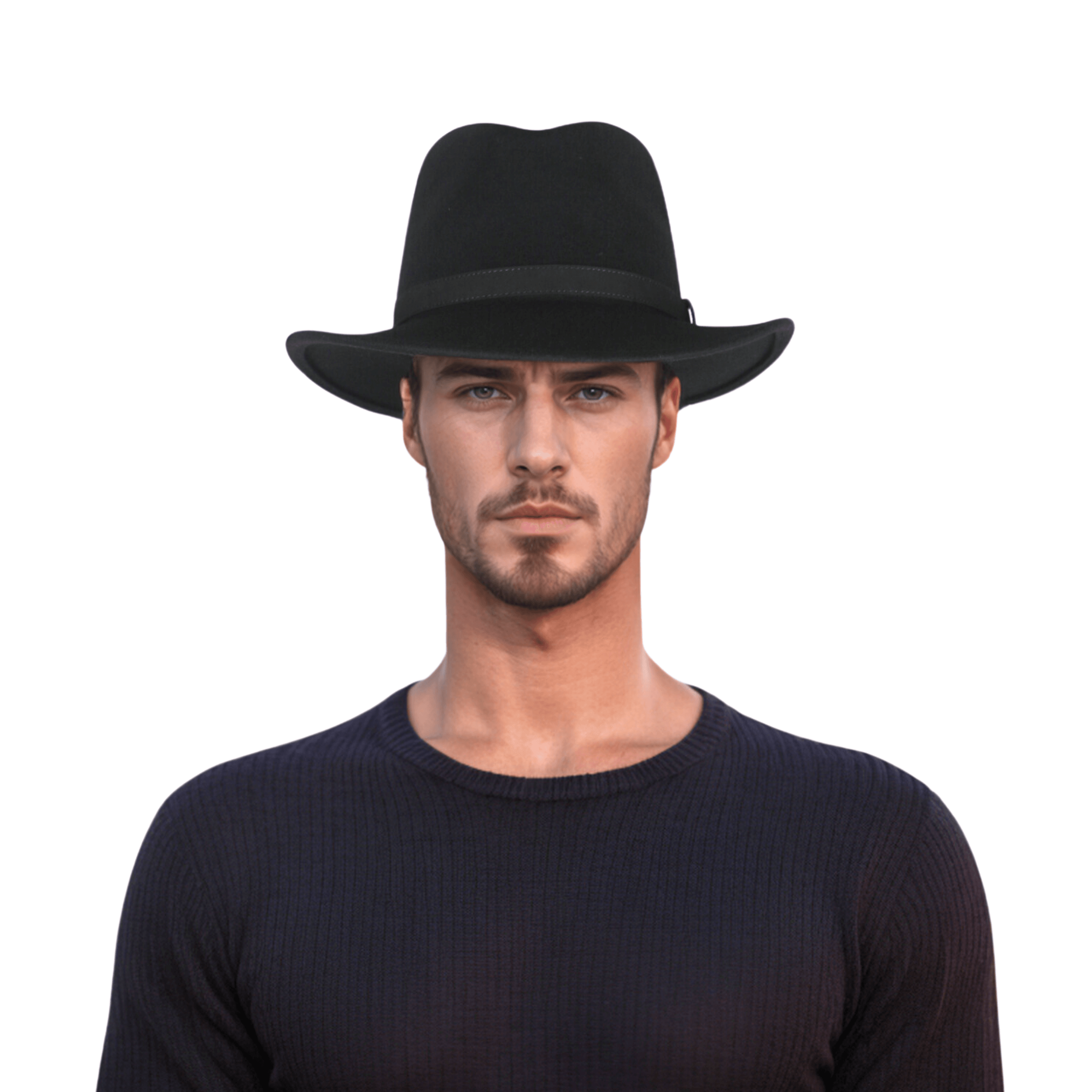 Wide Brim Classic Trilby Fedora Hat for Men & Women - hatsXcaps