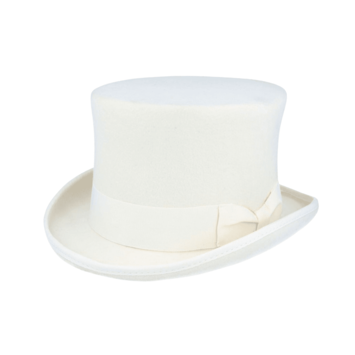 Wool felt Top Hats for Men Removable Feather High Crown - hatsXcaps