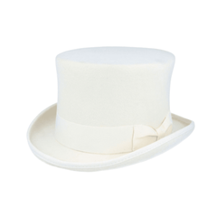 Wool felt Top Hats for Men Removable Feather High Crown - hatsXcaps