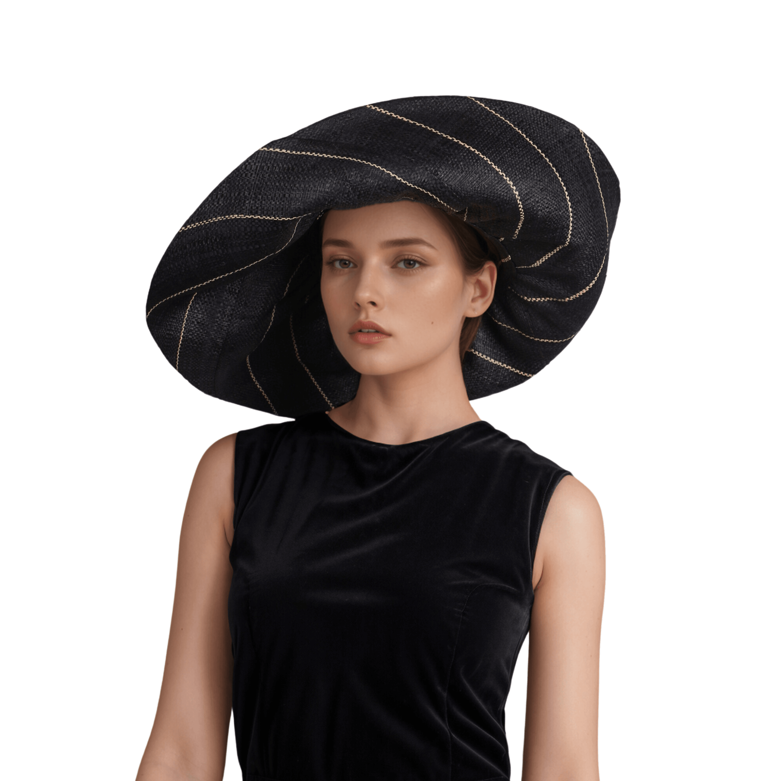 Women's Wide Brim Mimosa Sun Hat for Summer Beach - hatsXcaps