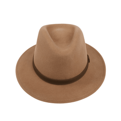 Wide Brim Classic Trilby Fedora Hat for Men & Women - hatsXcaps