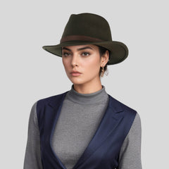 Wide Brim Classic Trilby Fedora Hat for Men & Women - hatsXcaps