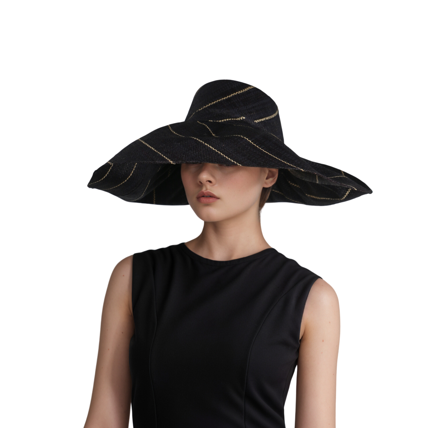 Women's Wide Brim Mimosa Sun Hat for Summer Beach - hatsXcaps