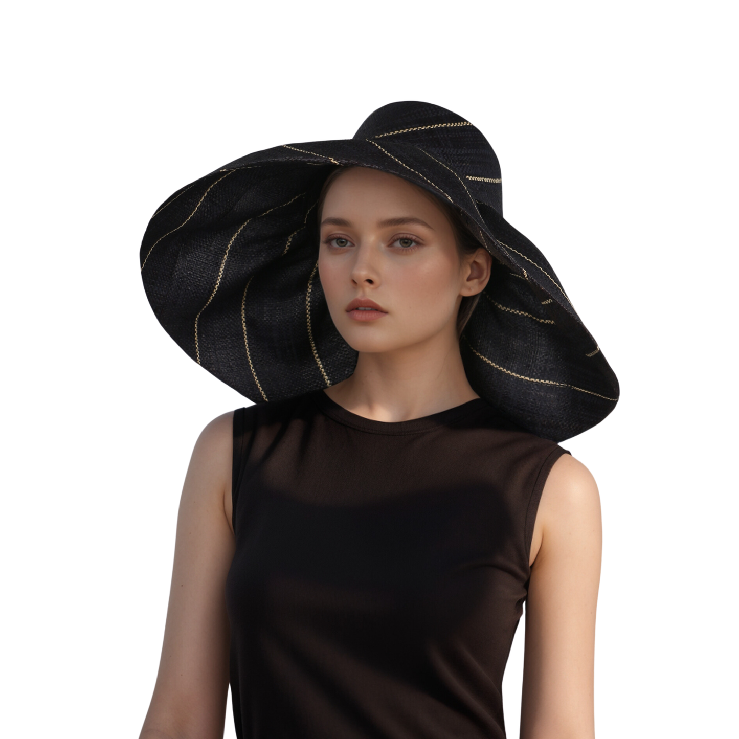 Women's Wide Brim Mimosa Sun Hat for Summer Beach - hatsXcaps