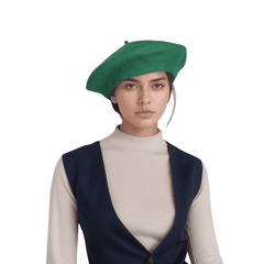 100% Wool Beret Women's Classic Solid Colour French Beret Hat - hatsXcaps
