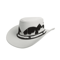 Handcrafted Braided Leather Cowboy Hat - hatsXcaps