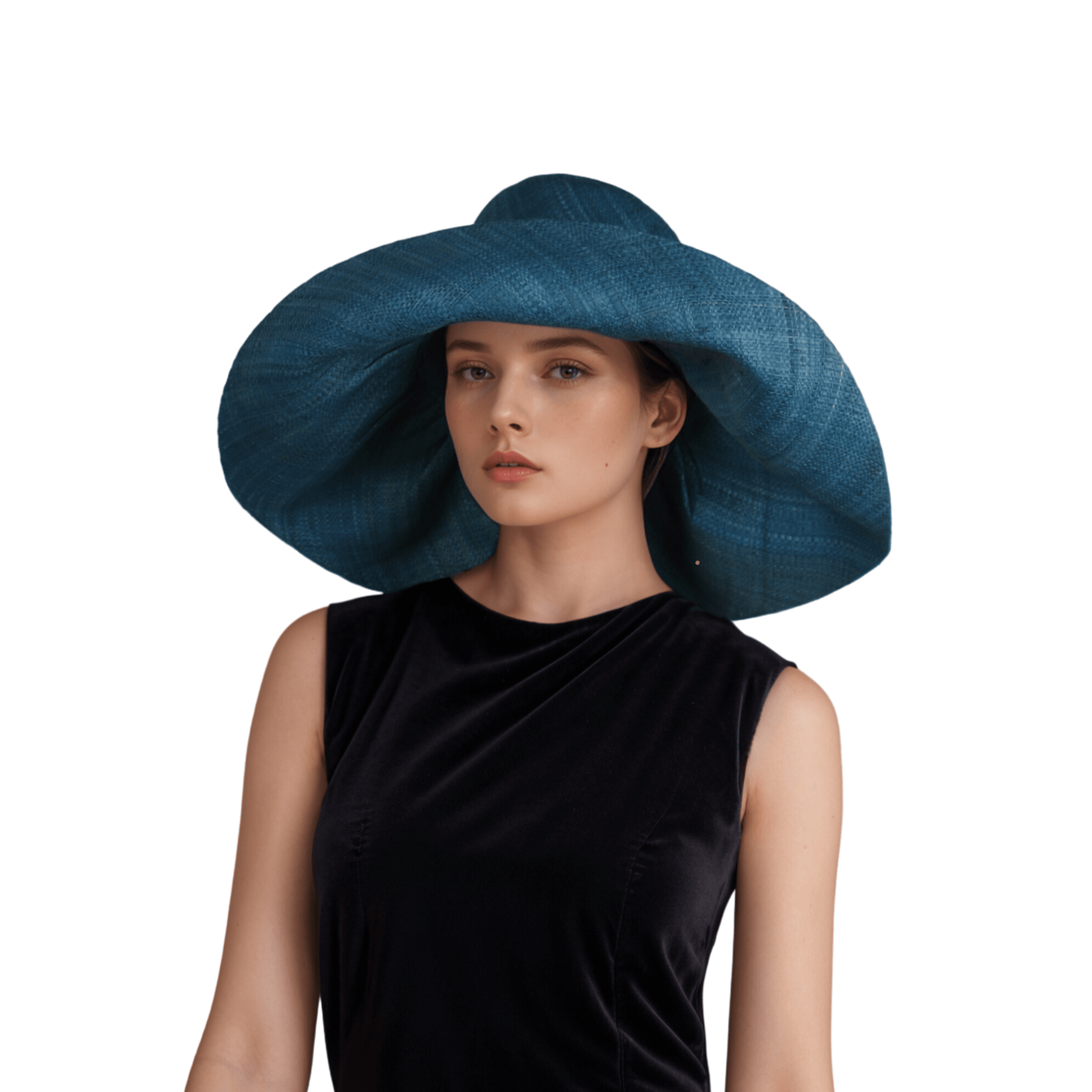 Women's Wide Brim Mimosa Sun Hat for Summer Beach - hatsXcaps