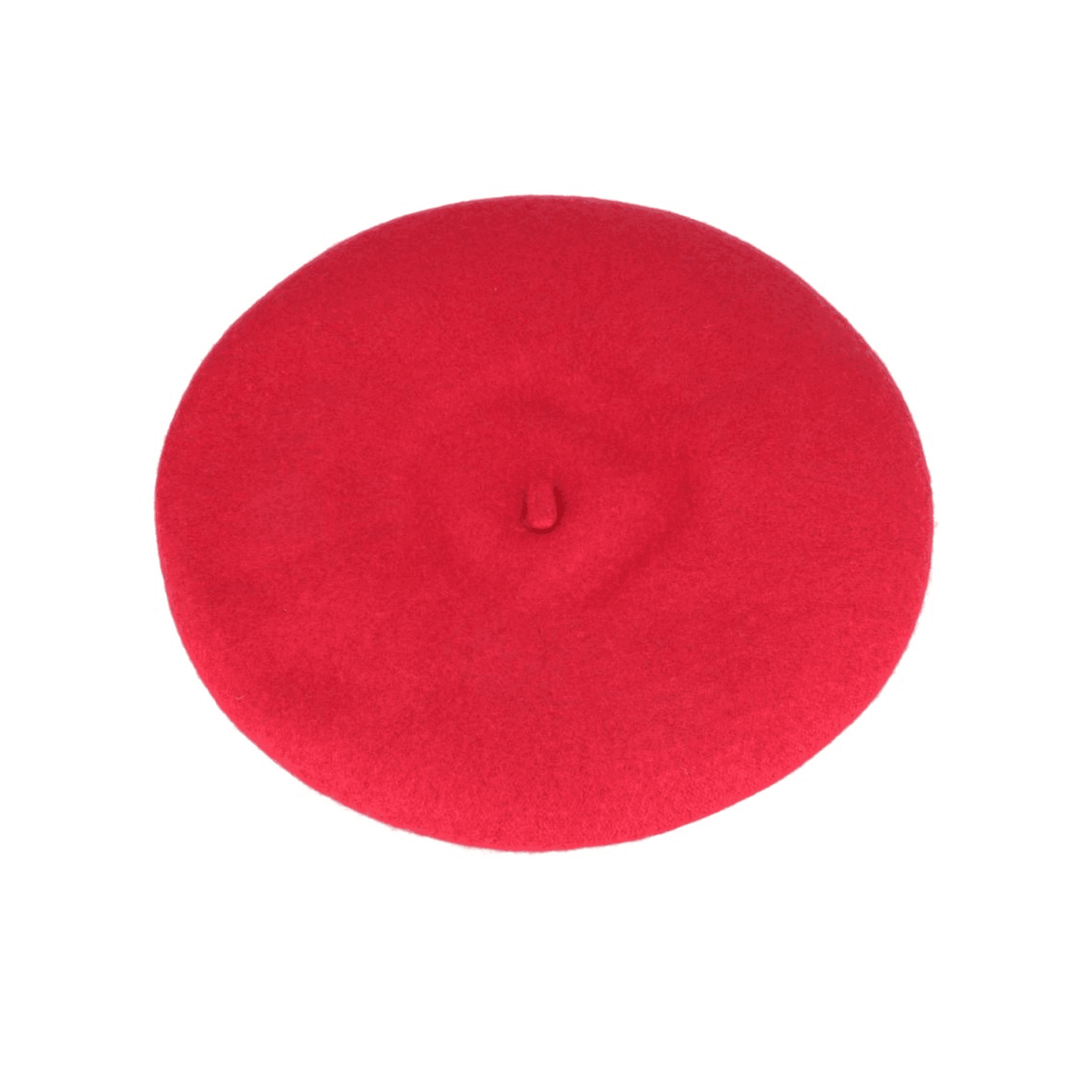 100% Wool Beret Women's Classic Solid Colour French Beret Hat - hatsXcaps