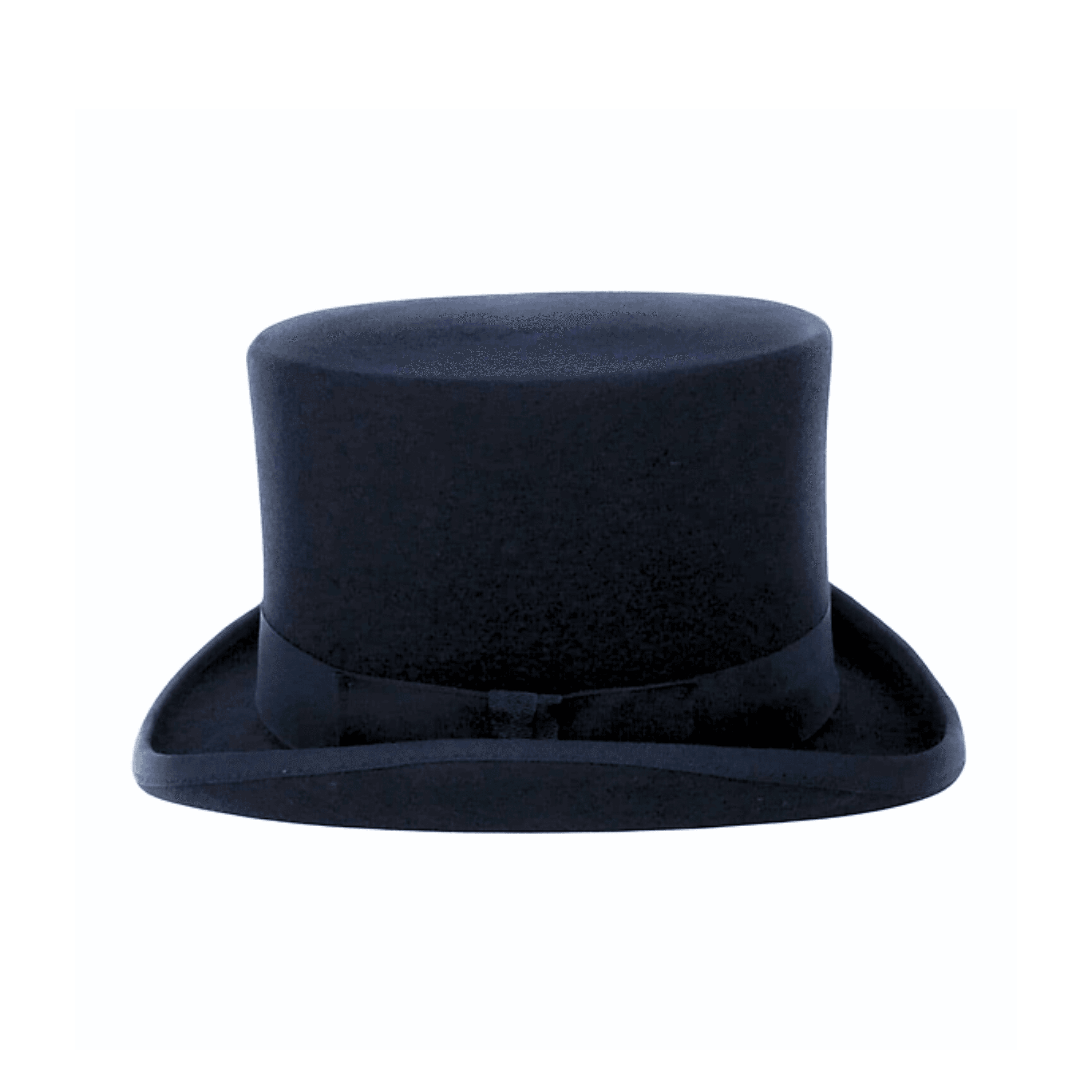 Wool felt Top Hats for Men Removable Feather High Crown - hatsXcaps