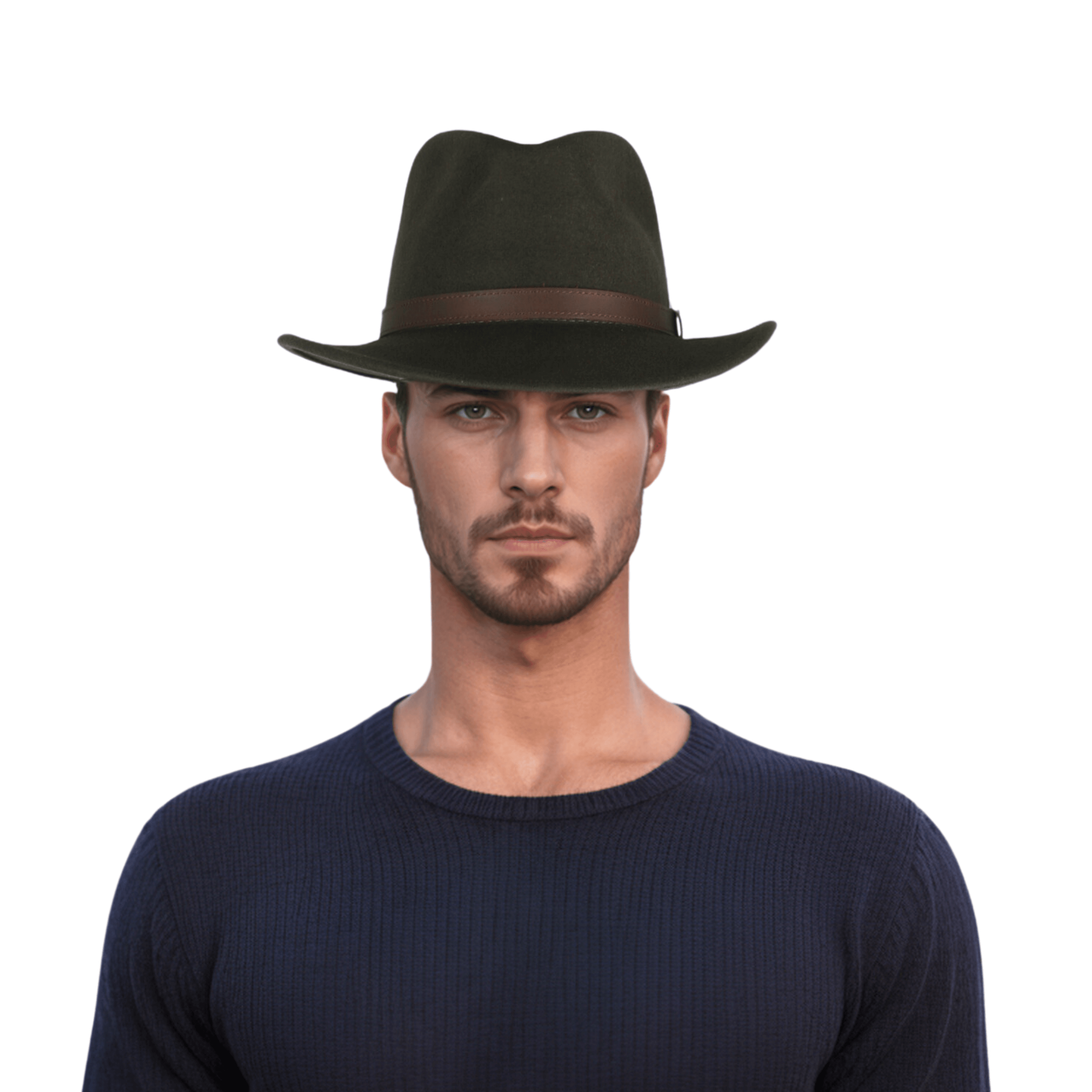 Wide Brim Classic Trilby Fedora Hat for Men & Women - hatsXcaps