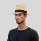Handwoven Trilby Fedora Hats Panama Hat for Men & Women - hatsXcaps