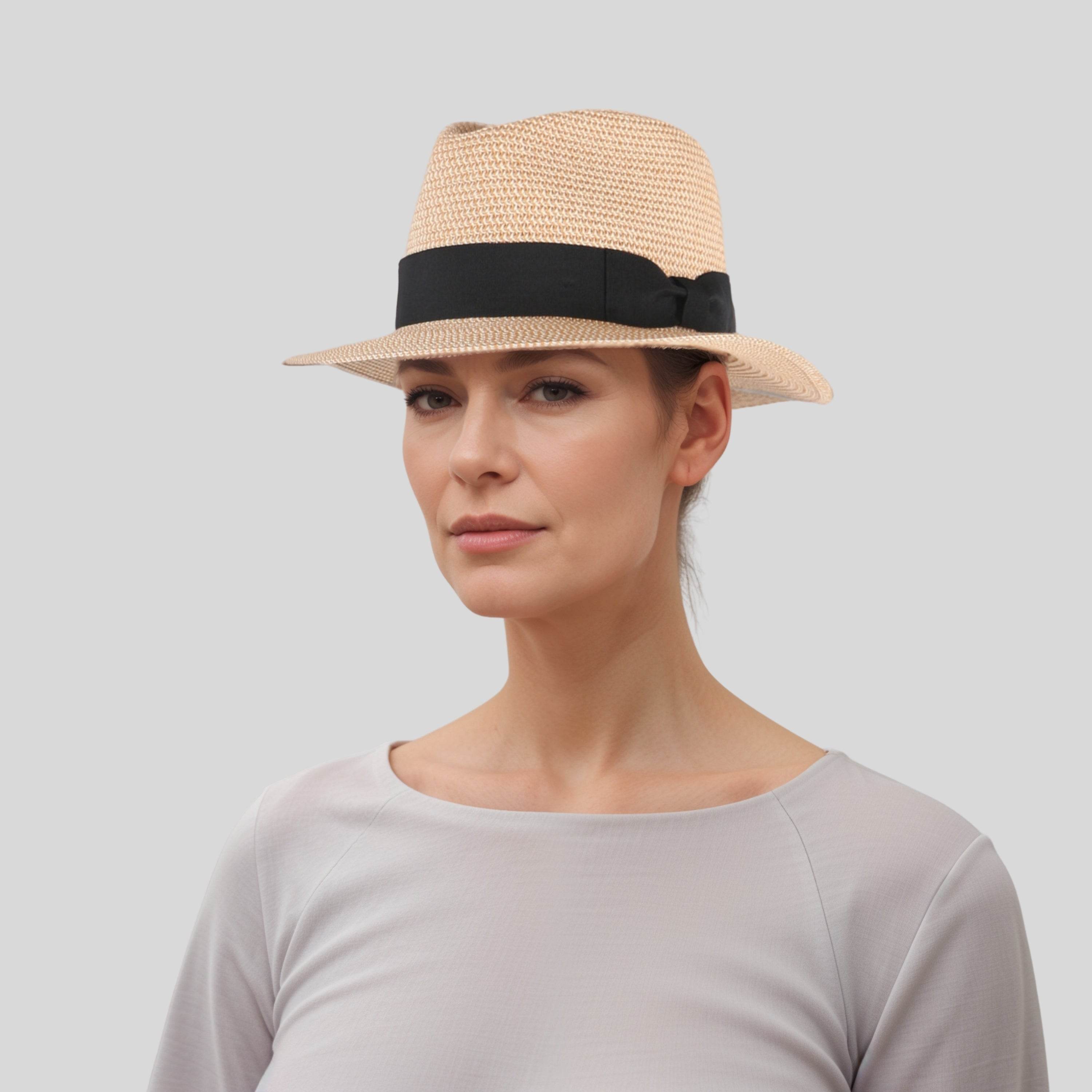 Handwoven Trilby Fedora Hats Panama Hat for Men & Women - hatsXcaps