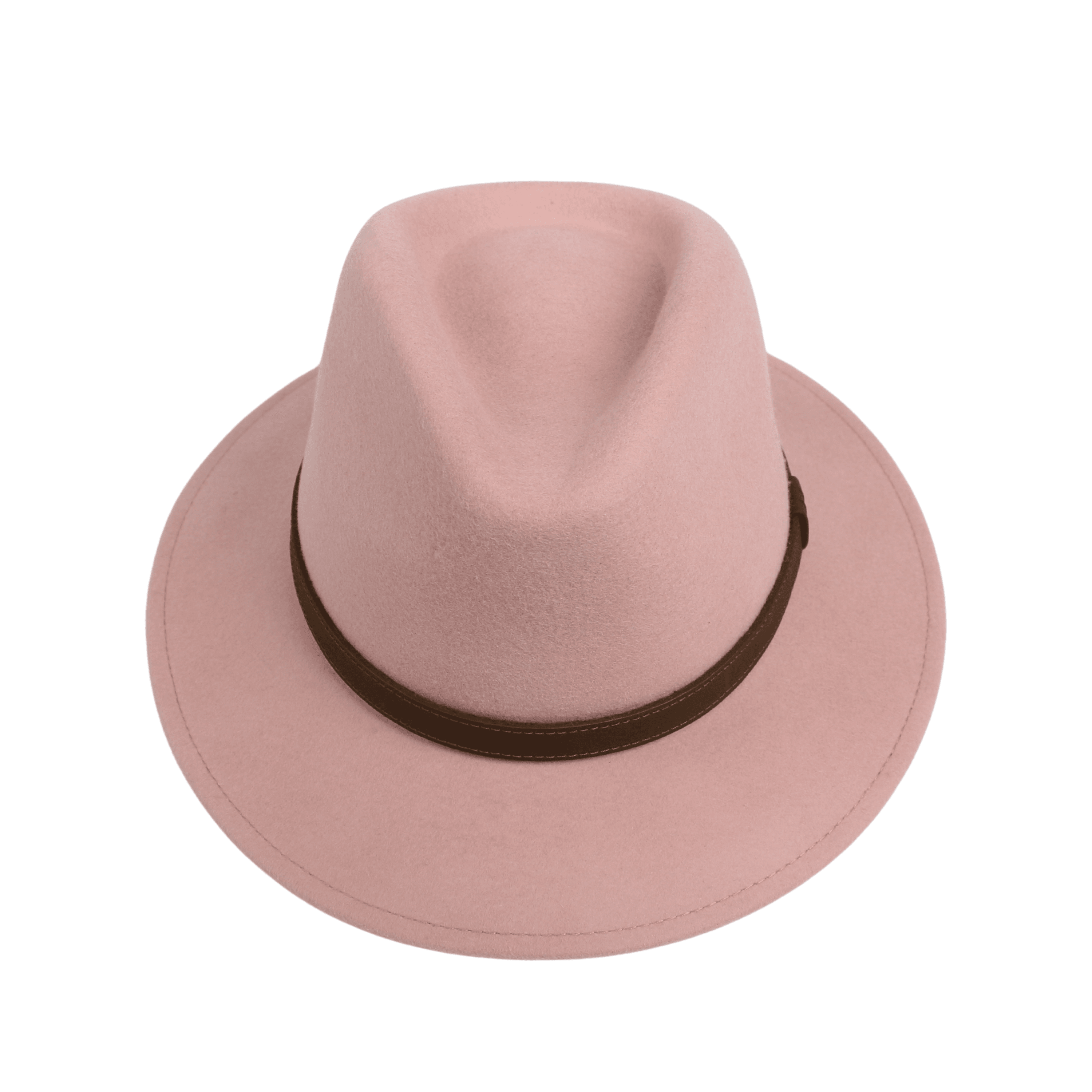 Wide Brim Classic Trilby Fedora Hat for Men & Women - hatsXcaps