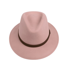 Wide Brim Classic Trilby Fedora Hat for Men & Women - hatsXcaps