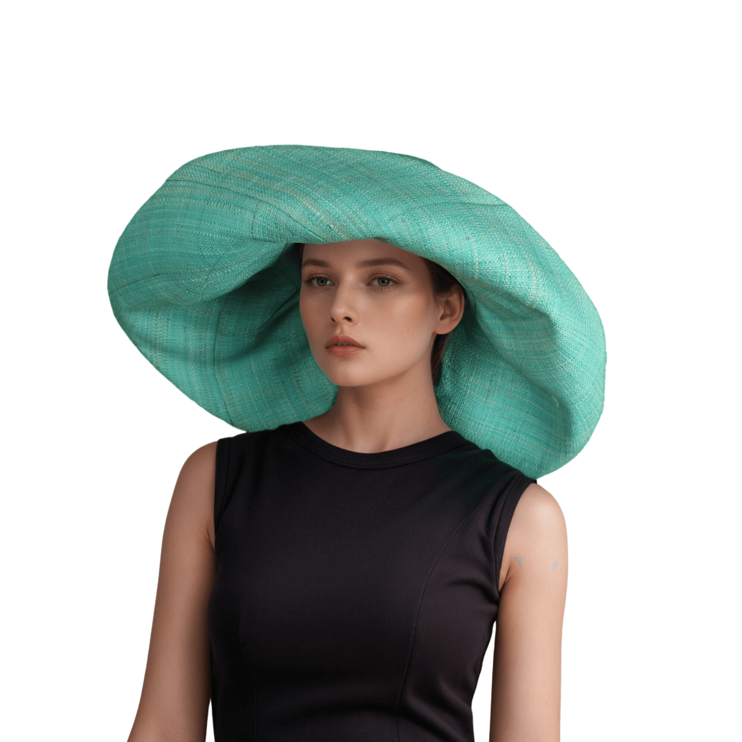Women's Wide Brim Mimosa Sun Hat for Summer Beach - hatsXcaps