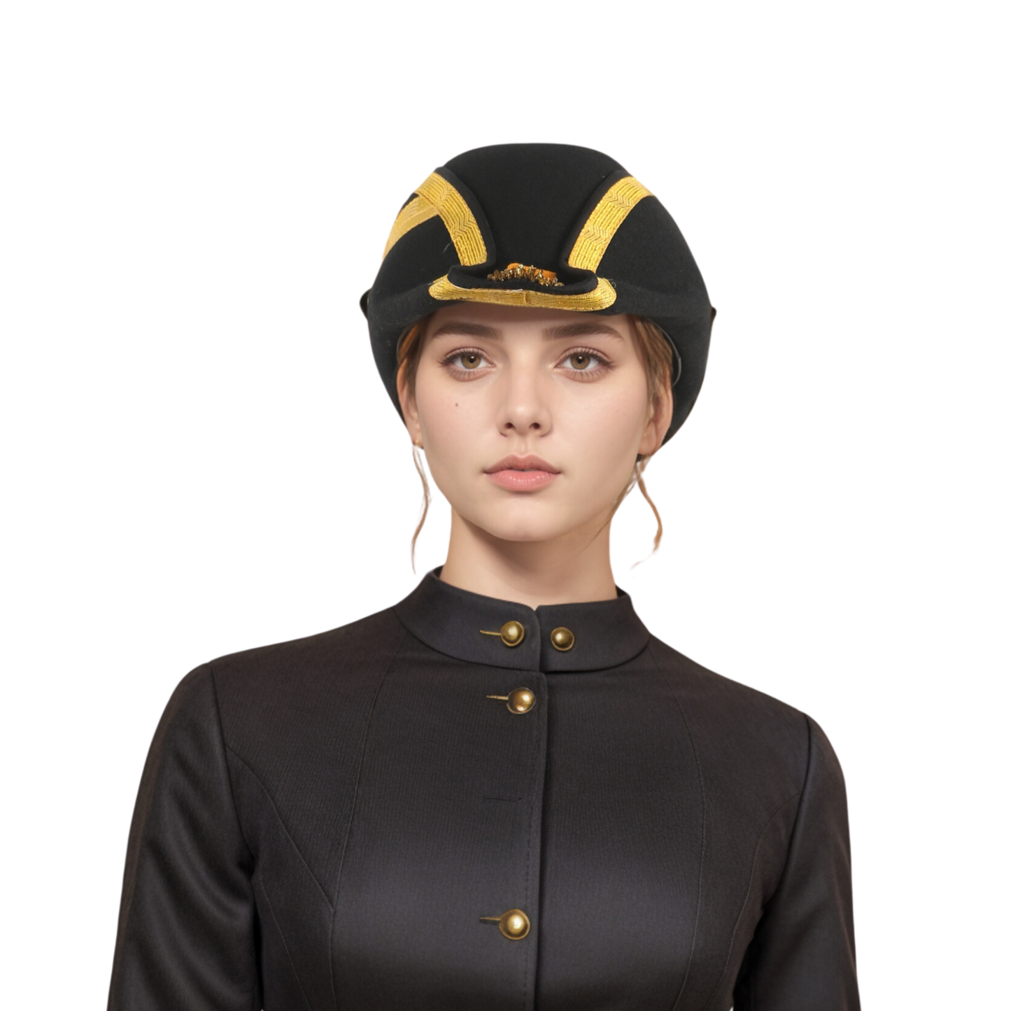 Handmade 100% Wool Felt Military Naval Hat - hatsXcaps