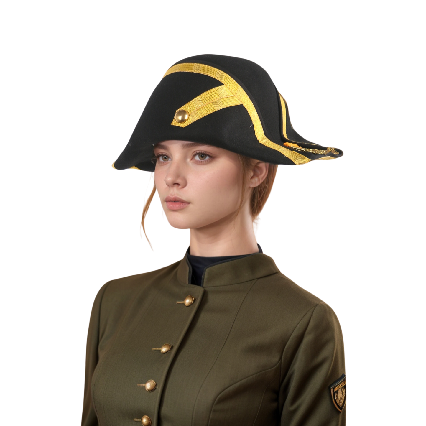 Handmade 100% Wool Felt Military Naval Hat - hatsXcaps
