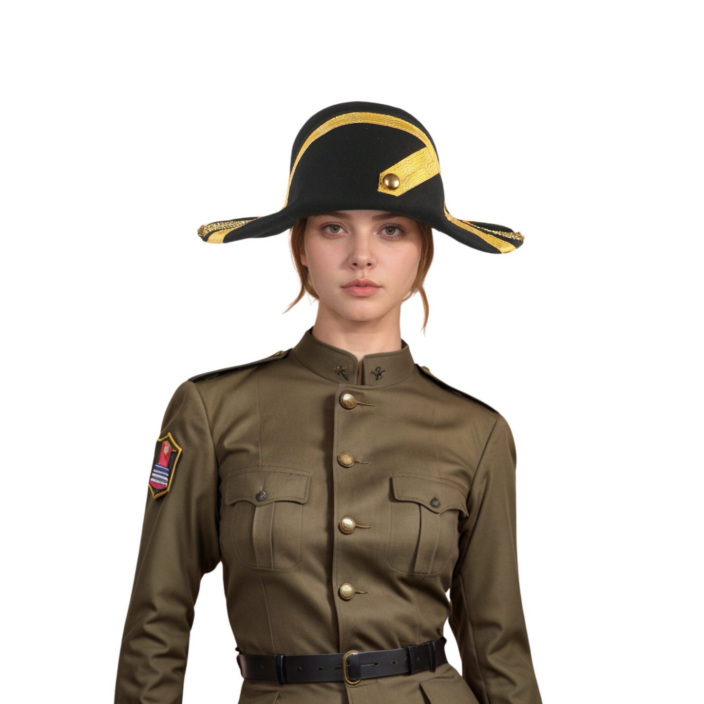 Handmade 100% Wool Felt Military Naval Hat - hatsXcaps
