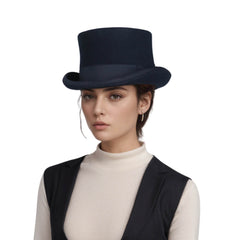 Wool felt Top Hats, Classic Wedding Events Costume Hat - hatsXcaps