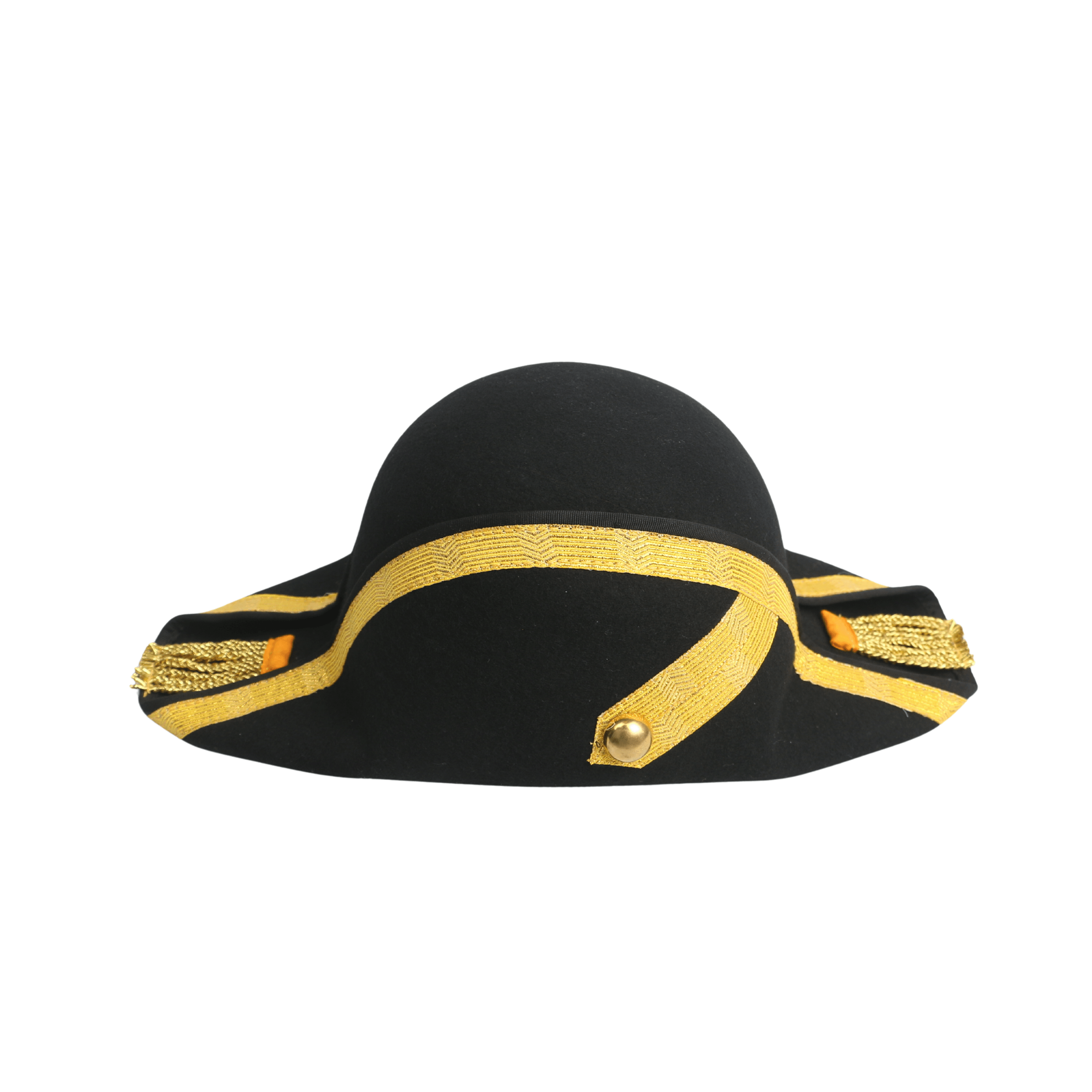 Handmade 100% Wool Felt Military Naval Hat - hatsXcaps