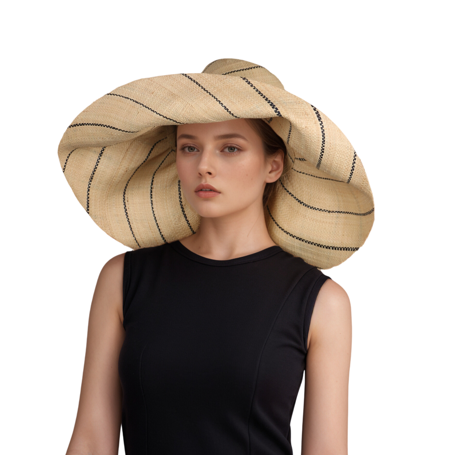Women's Wide Brim Mimosa Sun Hat for Summer Beach - hatsXcaps