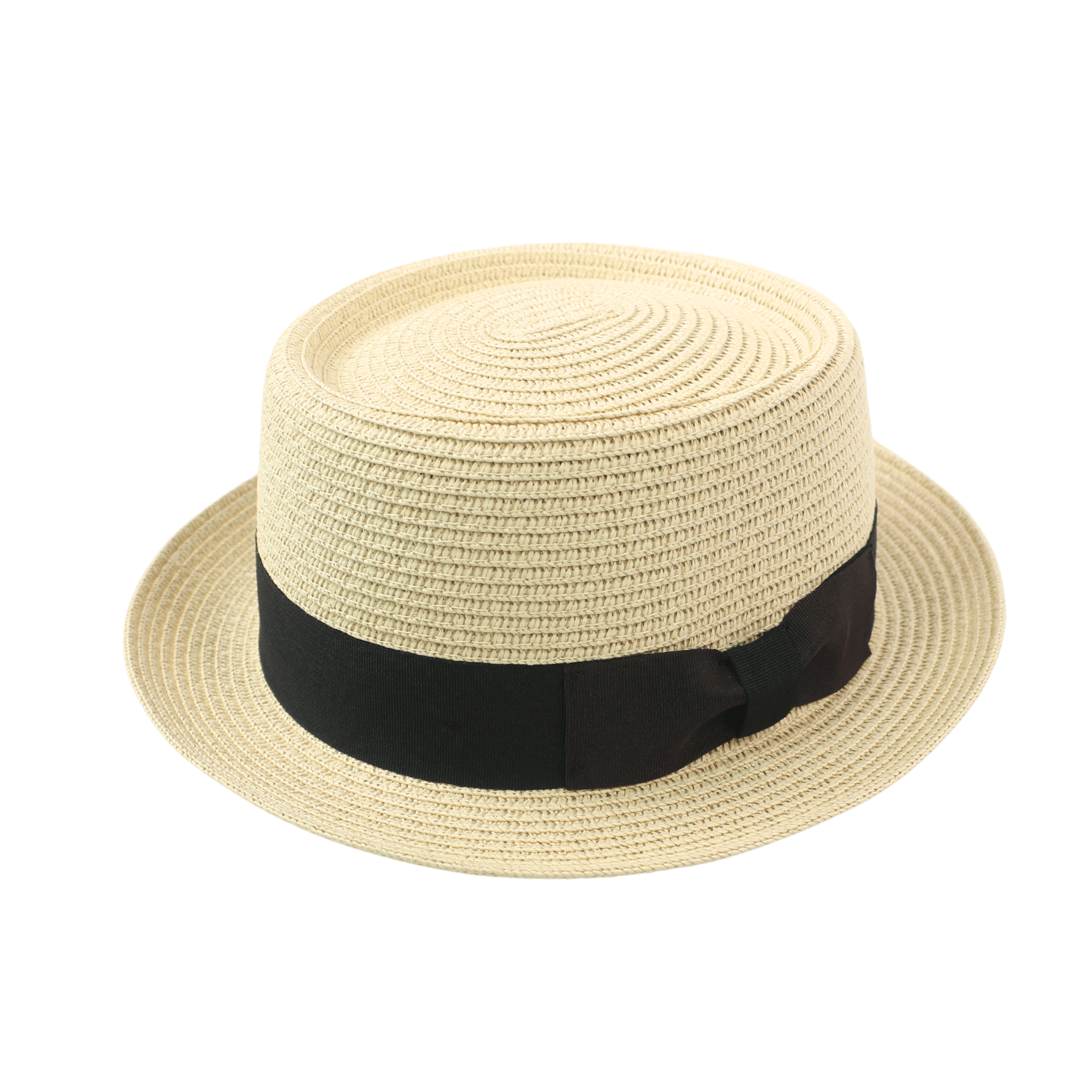 Classic Straw Pork Pie Hat - hatsXcaps