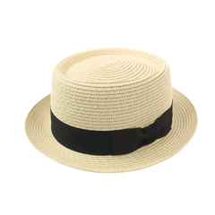 Classic Straw Pork Pie Hat - hatsXcaps