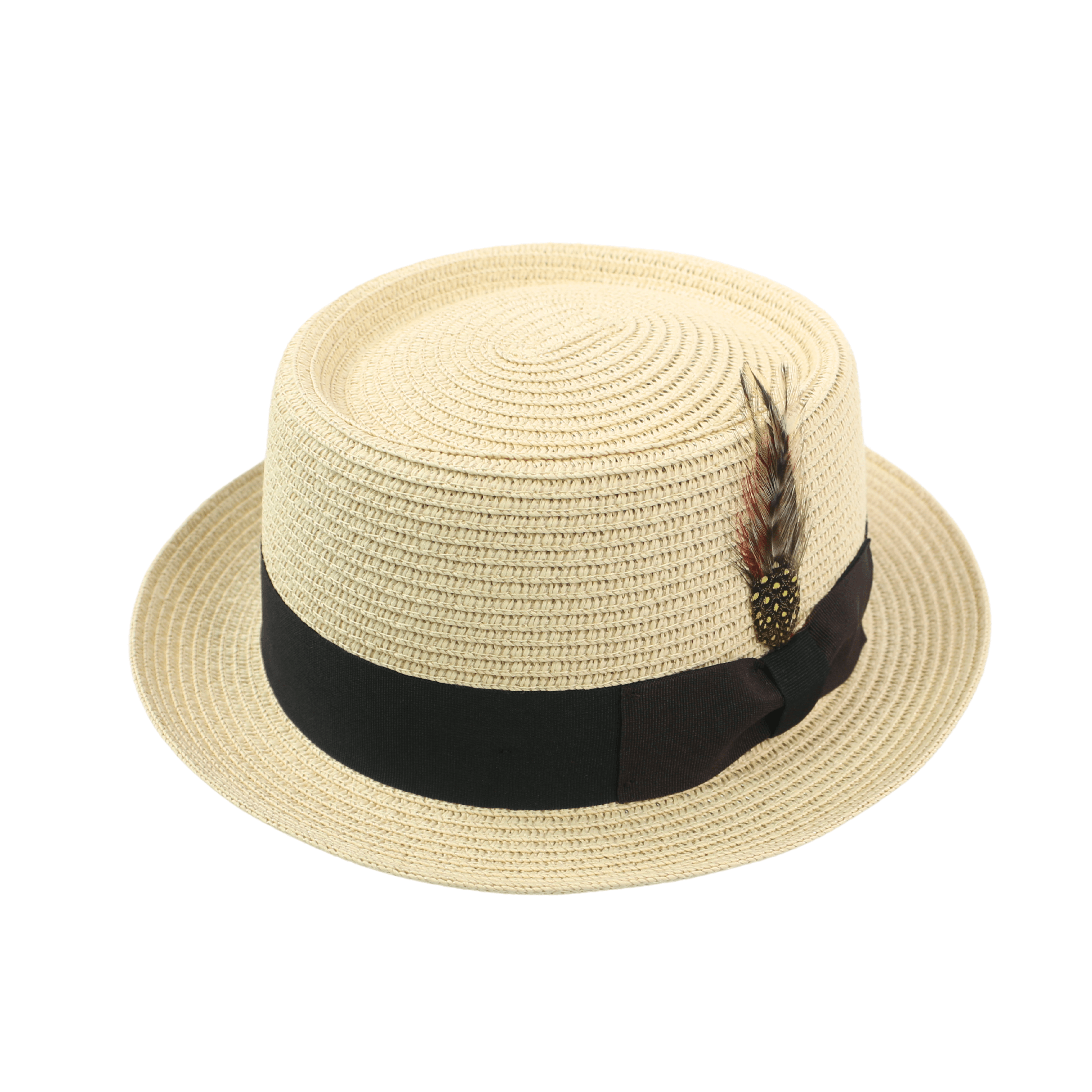 Classic Straw Pork Pie Hat - hatsXcaps