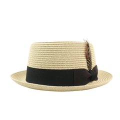 Classic Straw Pork Pie Hat - hatsXcaps