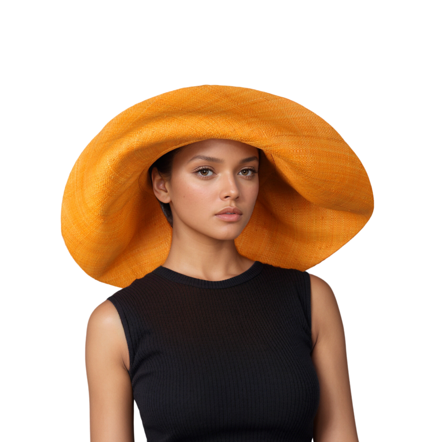 Women's Wide Brim Mimosa Sun Hat for Summer Beach - hatsXcaps