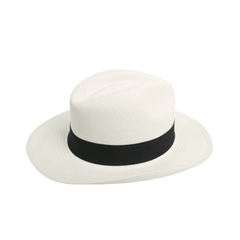 Handmade Natural Straw Paja Toquilla Panama Hat - hatsXcaps