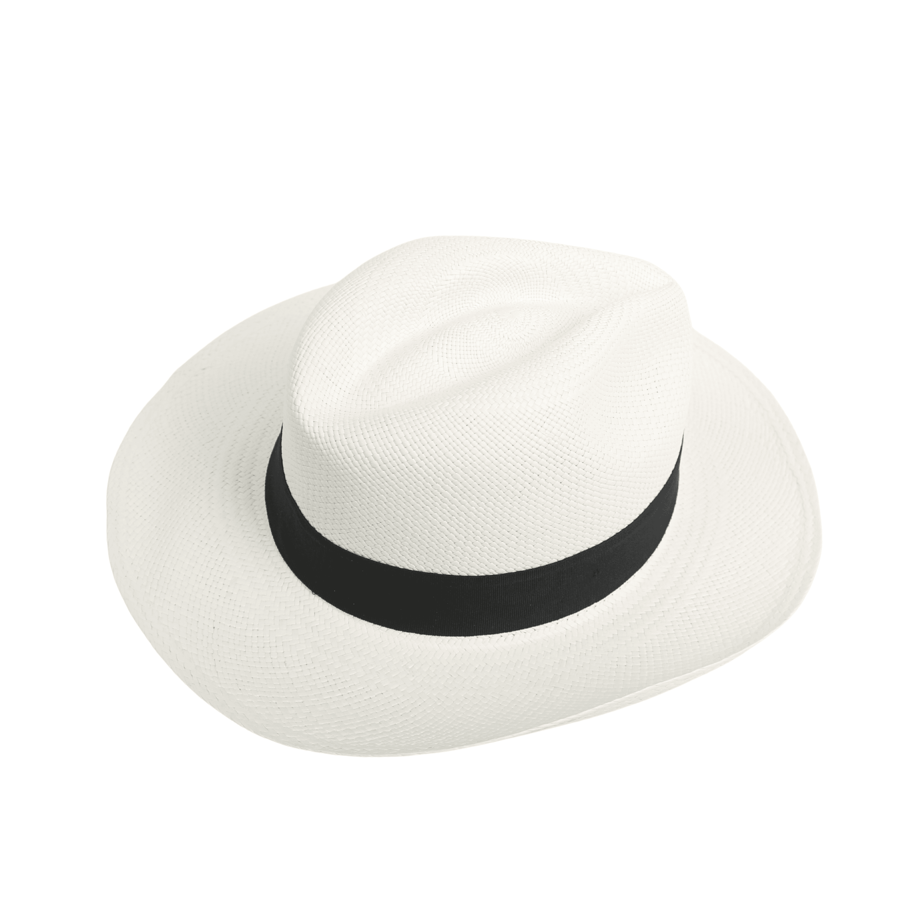 Handmade Natural Straw Paja Toquilla Panama Hat - hatsXcaps