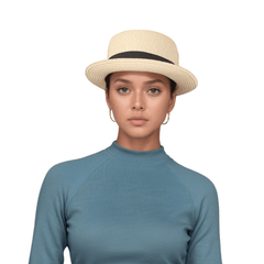 Classic Straw Pork Pie Hat - hatsXcaps