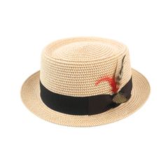 Classic Straw Pork Pie Hat - hatsXcaps
