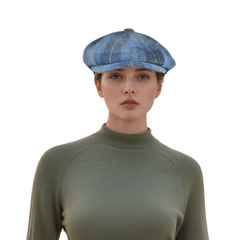 100% Scottish Wool Newsboy Flat Newsboy Cap for Men & Women - hatsXcaps