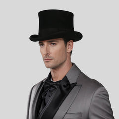Wool felt Top Hats, Classic Wedding Events Costume Hat - hatsXcaps