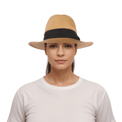 Handcrafted Straw Fedora Hat for Men & Women - hatsXcaps