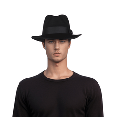 Classic Fedora Wide Brim Sweatband Hat for Men & Women - hatsXcaps