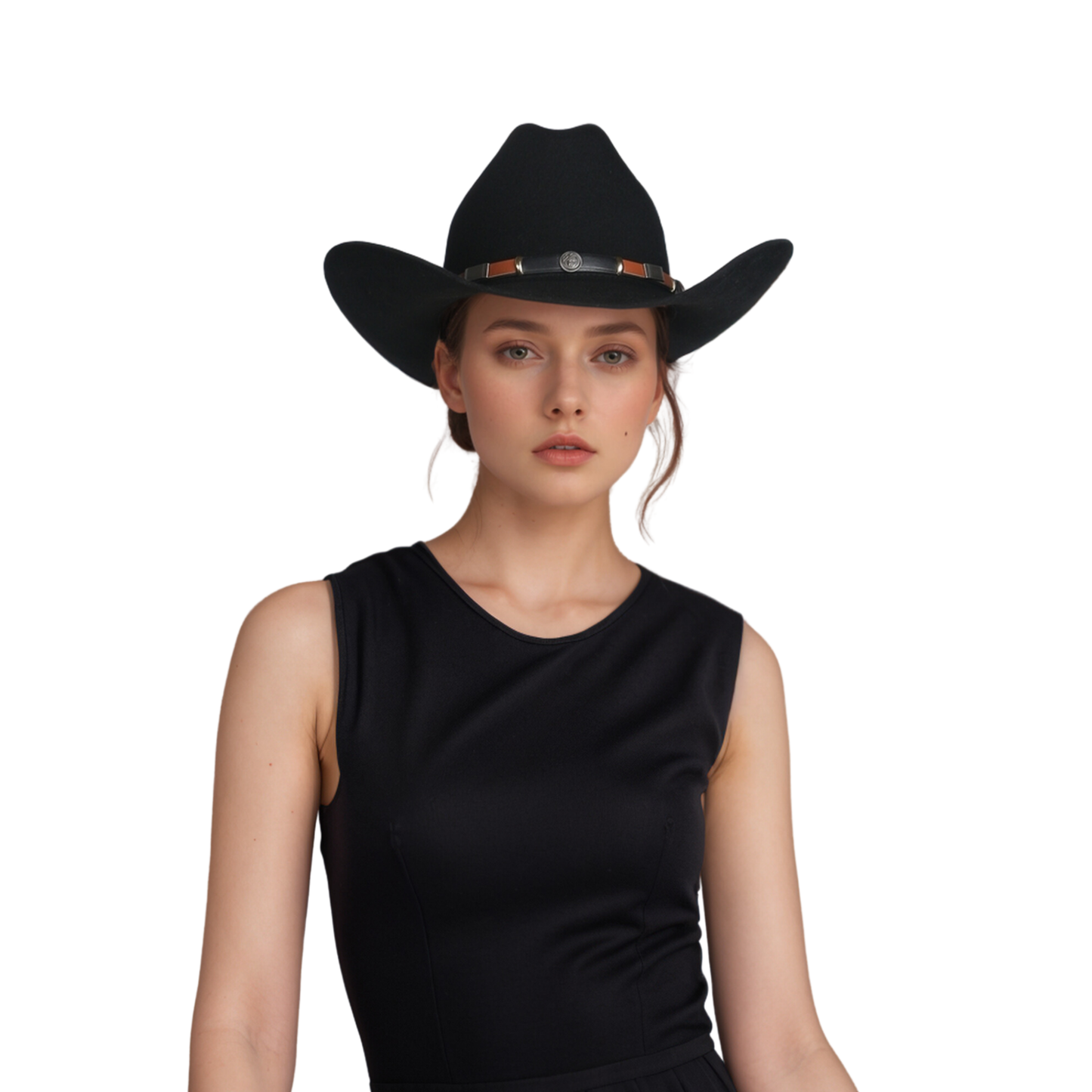 Premium Felt Cowboy Wide Brim Hat - hatsXcaps