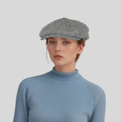 Scottish Wool Baker Boy Men's Flat Cap Fashionable - hatsXcaps