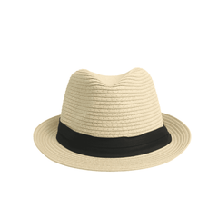 Adjustable Band Unisex Trilby Straw Hat Men - hatsXcaps