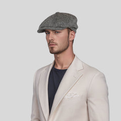 Scottish Wool Baker Boy Men's Flat Cap Fashionable - hatsXcaps