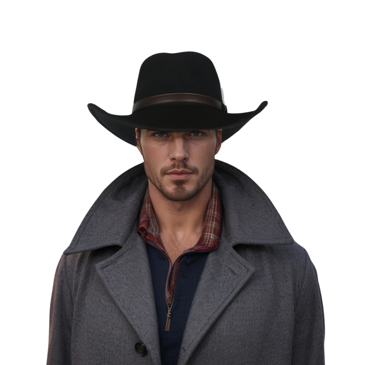 100% Pure Wool Cowboy Hats for Men and Women - hatsXcaps