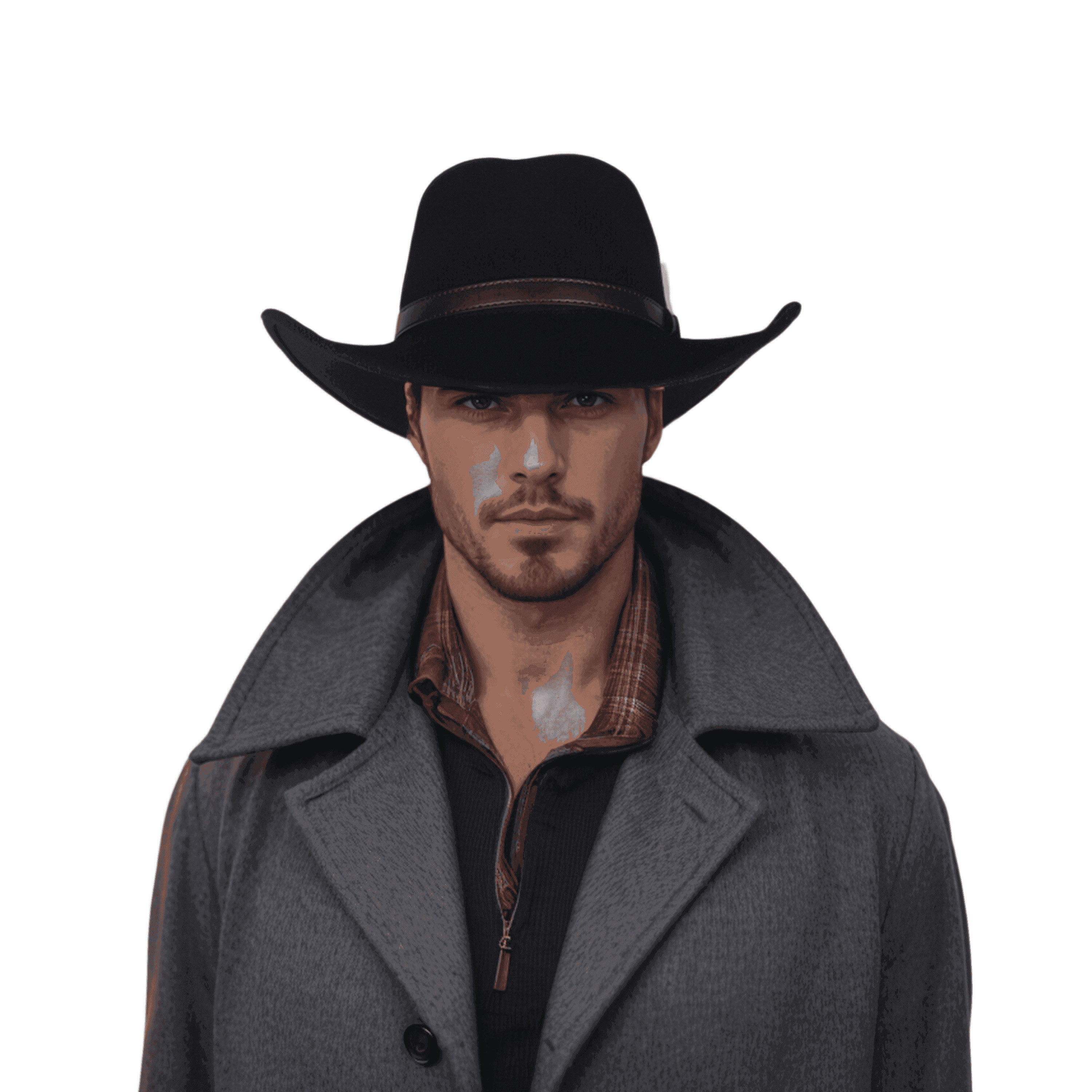 100% Pure Wool Cowboy Hats for Men and Women - hatsXcaps